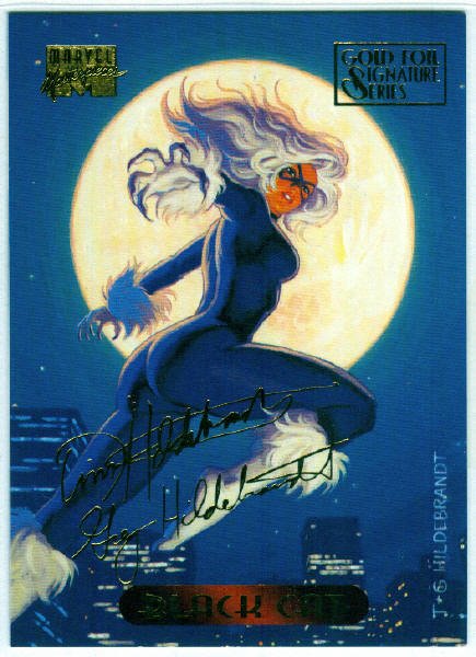 Marvel Masterpieces 1994 #6 Gold Foil Signature Card