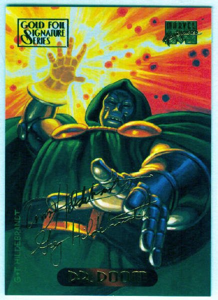 Marvel Masterpieces 1994 #31 Gold Foil Signature Card