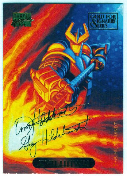 Marvel Masterpieces 1994 #35 Gold Foil Signature Card