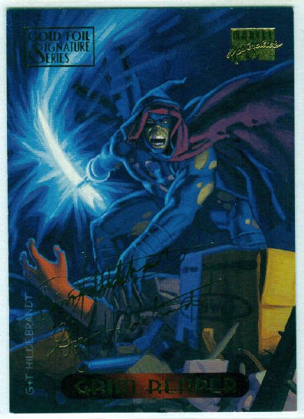 Marvel Masterpieces 1994 #46 Gold Foil Signature Card