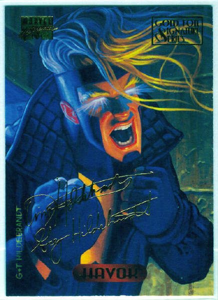 Marvel Masterpieces 1994 #48 Gold Foil Signature Card