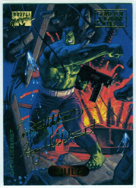 Marvel Masterpieces 1994 #50 Gold Foil Signature Card