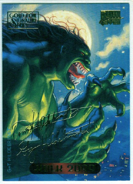 Marvel Masterpieces 1994 #51 Gold Foil Signature Card