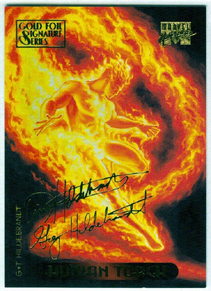 Marvel Masterpieces 1994 #52 Gold Foil Signature Card