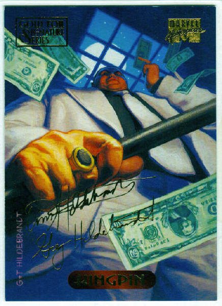 Marvel Masterpieces 1994 #62 Gold Foil Signature Card