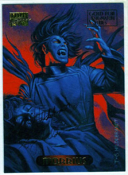 Marvel Masterpieces 1994 #79 Gold Foil Signature Card
