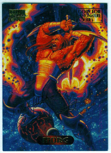 Marvel Masterpieces 1994 #80 Gold Foil Signature Card