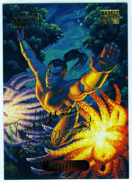 Marvel Masterpieces 1994 #81 Gold Foil Signature Card