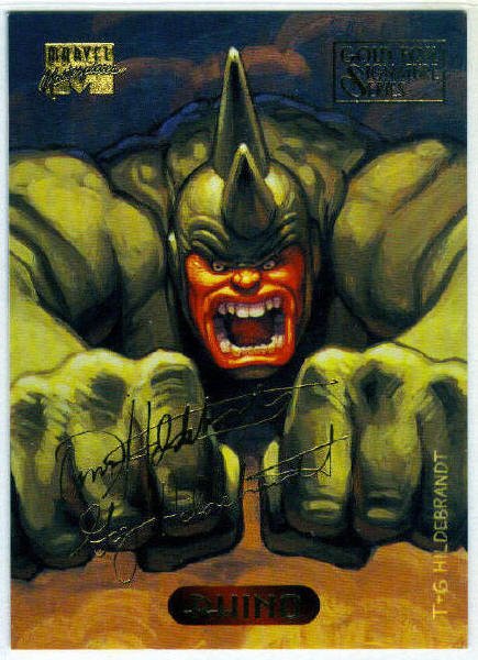 Marvel Masterpieces 1994 #100 Gold Foil Signature Card