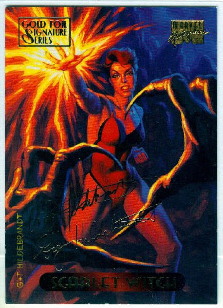 Marvel Masterpieces 1994 #105 Gold Foil Signature Card