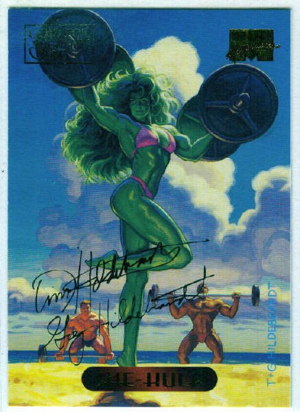 Marvel Masterpieces 1994 #108 Gold Foil Signature Card