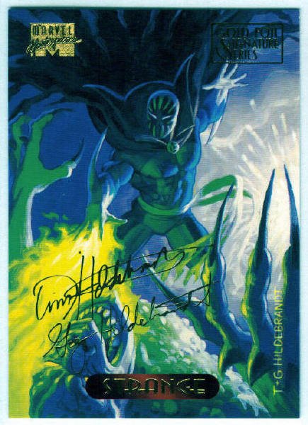 Marvel Masterpieces 1994 #119 Gold Foil Signature Card