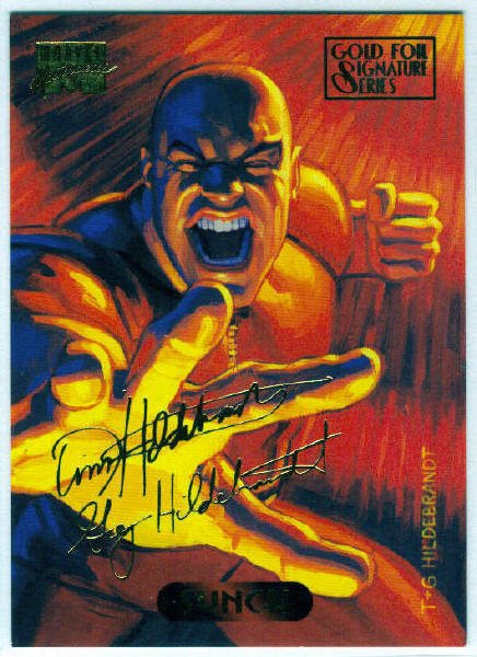 Marvel Masterpieces 1994 #120 Gold Foil Signature Card