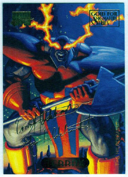 Marvel Masterpieces 1994 #121 Gold Foil Signature Card