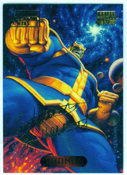 Marvel Masterpieces 1994 #122 Gold Foil Signature Card