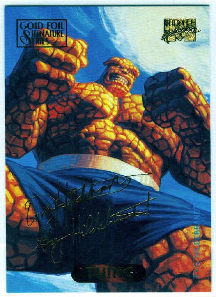 Marvel Masterpieces 1994 #123 Gold Foil Signature Card