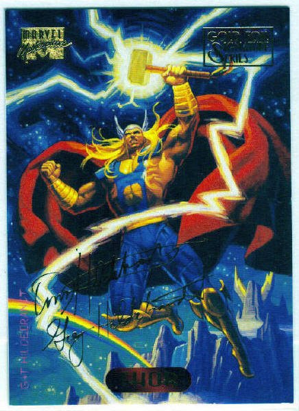 Marvel Masterpieces 1994 #124 Gold Foil Signature Card