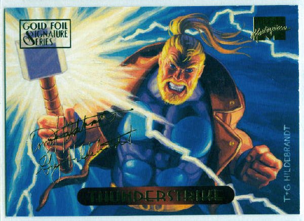 Marvel Masterpieces 1994 #125 Gold Foil Signature Card