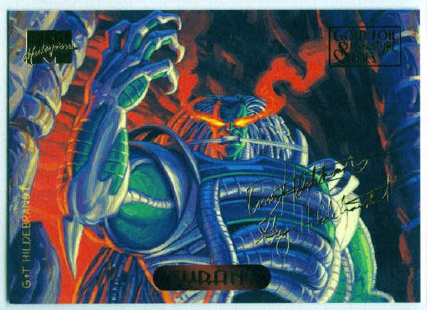 Marvel Masterpieces 1994 #127 Gold Foil Signature Card