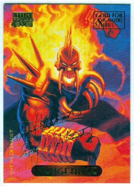 Marvel Masterpieces 1994 #130 Gold Foil Signature Card