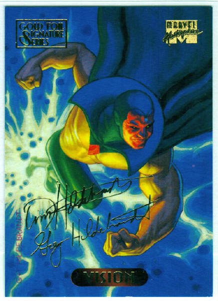 Marvel Masterpieces 1994 #132 Gold Foil Signature Card