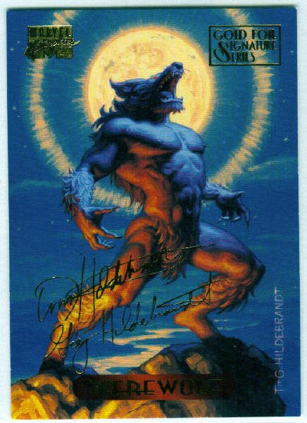 Marvel Masterpieces 1994 #135 Gold Foil Signature Card