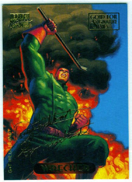 Marvel Masterpieces 1994 #138 Gold Foil Signature Card