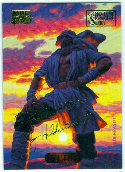 Marvel Masterpieces 1994 #139 Gold Foil Signature Card