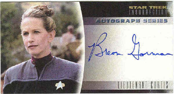 Star Trek Insurrection #A14 Breon Gorman Autograph Card