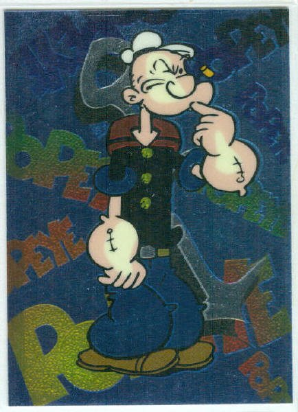Popeye 1994 #EC7 Evolution Chrome Chase Card