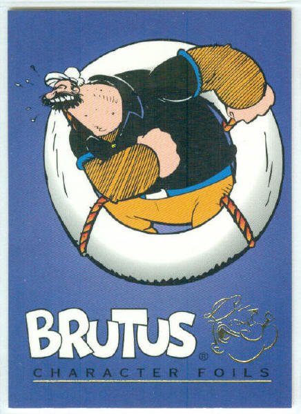Popeye 1994 #CF3 Character Foil Brutus Chase Card