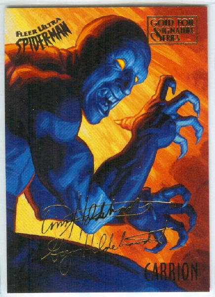 Spider-Man Fleer Ultra #13 Gold Foil Signature Carrion