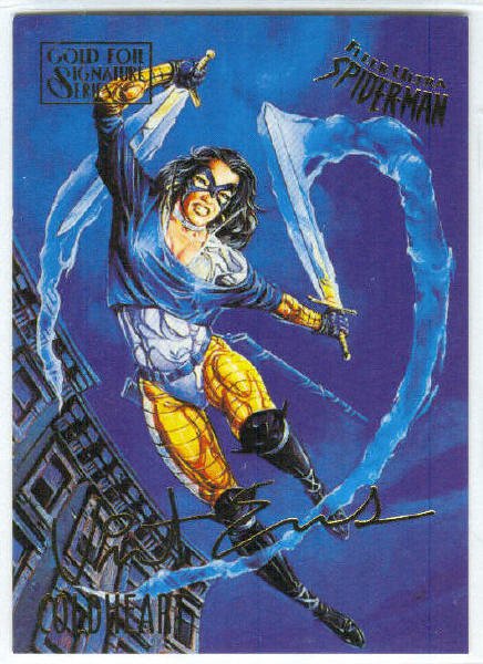 Spider-Man Fleer Ultra #17 Gold Foil Signature Coldheart