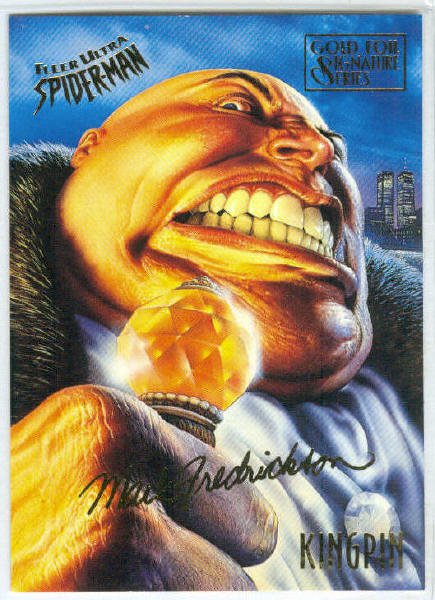 Spider-Man Fleer Ultra #33 Gold Foil Signature Kingpin