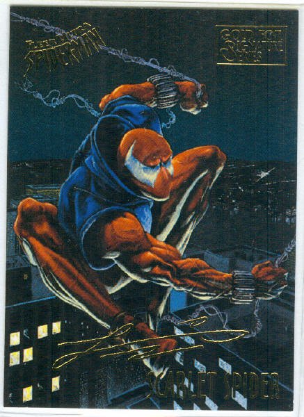 Spider-Man Fleer Ultra #48 Gold Foil Signature Scarlet Spider