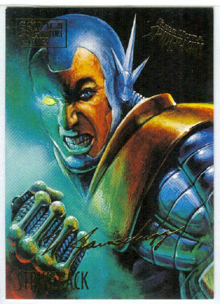 Spider-Man Fleer Ultra #55 Gold Foil Signature Strikeback