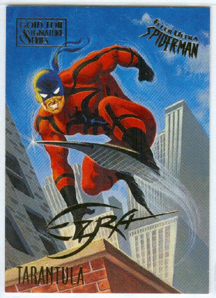 Spider-Man Fleer Ultra #58 Gold Foil Signature Tarantula