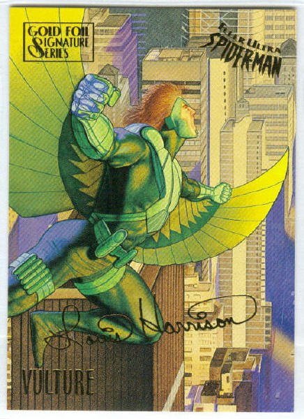 Spider-Man Fleer Ultra #62 Gold Foil Signature Vulture