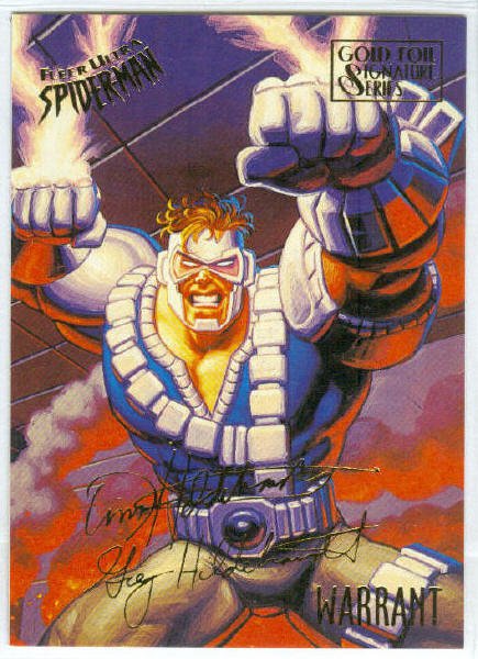 Spider-Man Fleer Ultra #63 Gold Foil Signature Warrant