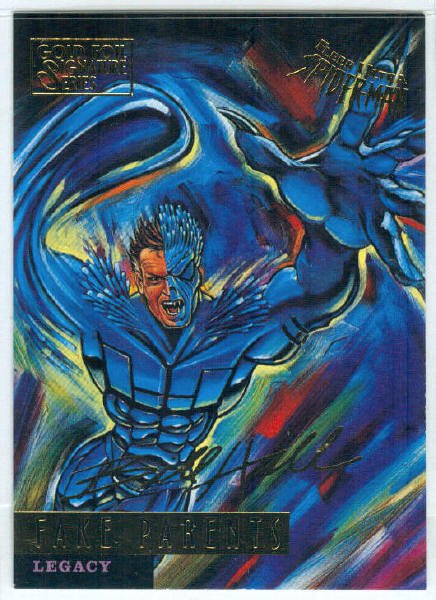 Spider-Man Fleer Ultra #81 Gold Foil Signature Fake Parents