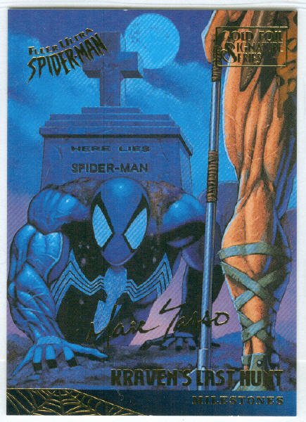 Spider-Man Fleer Ultra #89 Gold Foil Signature Kraven's Last Hunt