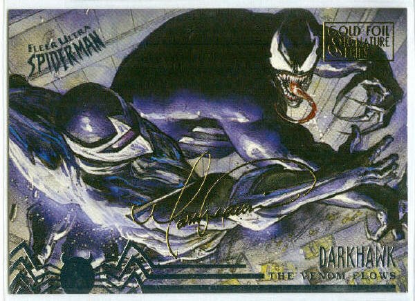 Spider-Man Fleer Ultra #101 Gold Foil Signature Darkhawk