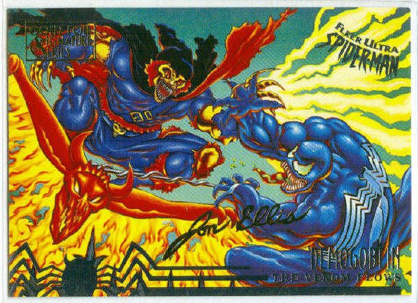 Spider-Man Fleer Ultra #102 Gold Foil Signature Demogoblin