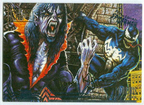 Spider-Man Fleer Ultra #106 Gold Foil Signature Morbius