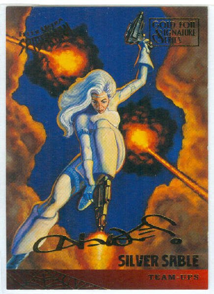 Spider-Man Fleer Ultra #127 Gold Foil Signature Silver Sable