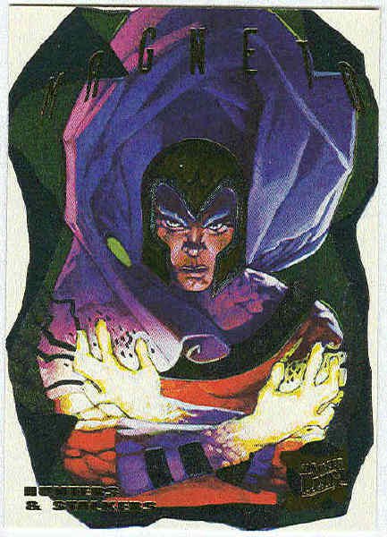 X-Men 95 Ultra #8 Foil Powerblast Trading Card Magneto