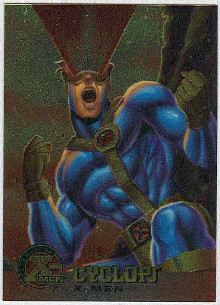 X-Men 1995 Chromium Promo Trading Card Cyclops