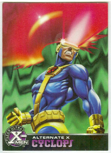 X-Men 1995 Alternate X #7 Cyclops Embossed Chase Card