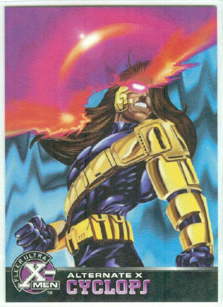 X-Men 1995 Alternate X #8 Cyclops Embossed Chase Card