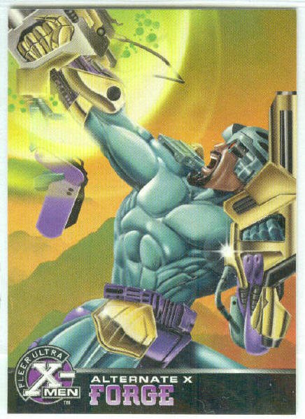 X-Men 1995 Alternate X #10 Forge Embossed Chase Card
